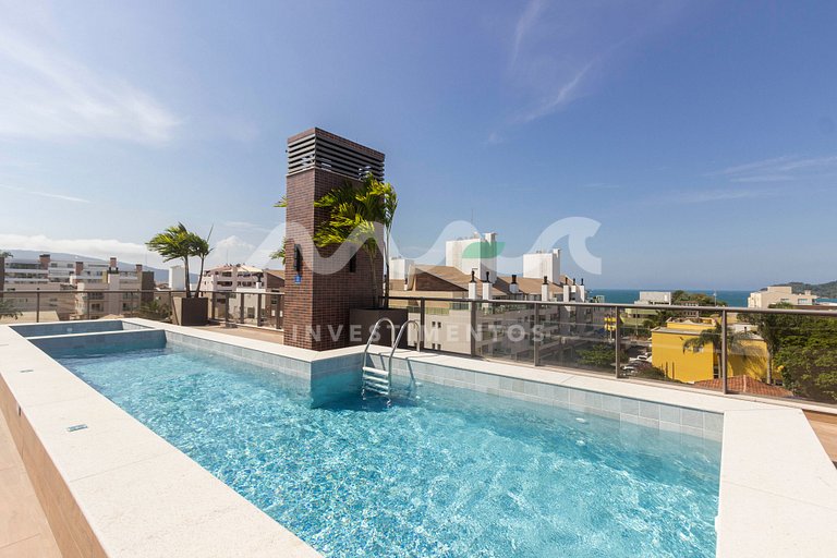 Praia de Bombinhas, apartamento com piscina