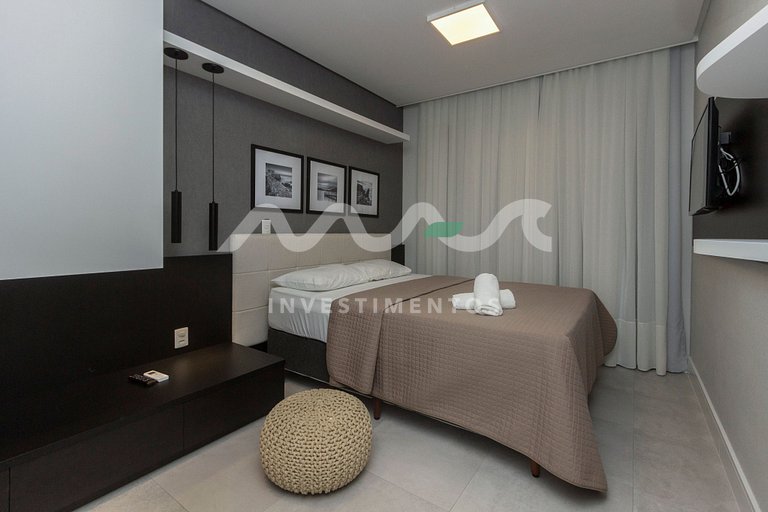 apartamento em Bombinhas com piscina e academia