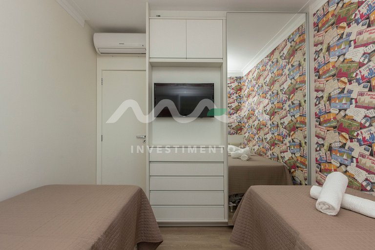 301-B Varandas / Frente Mar / Piscina / Academia