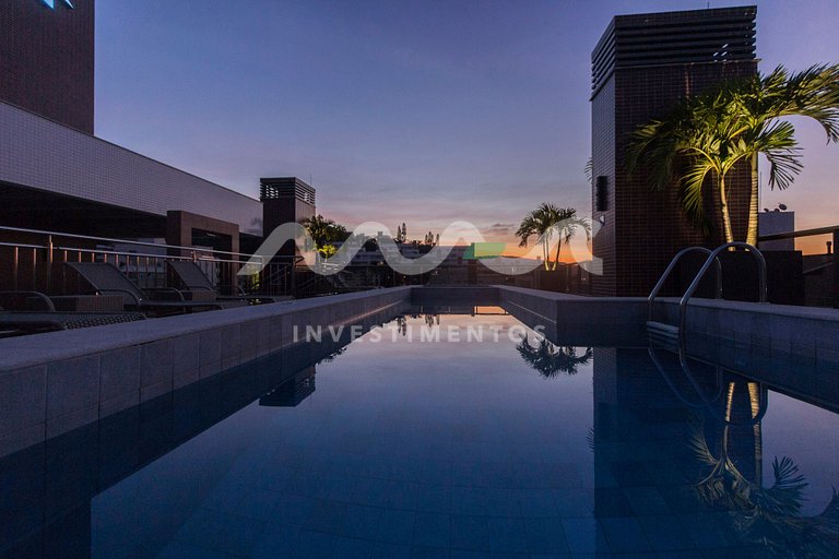 apartamento em Bombinhas com piscina e academia