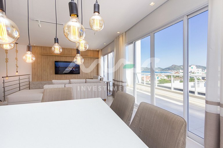 Cobertura de 3 quartos com piscina no edifício