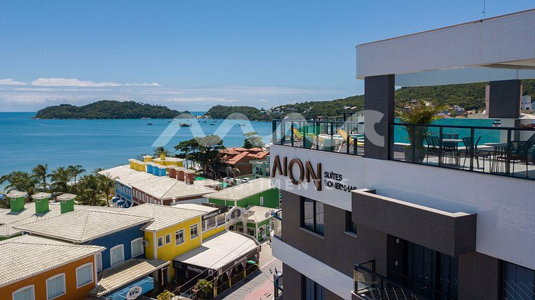 Apartamento em Bombinhas, vista ao mar