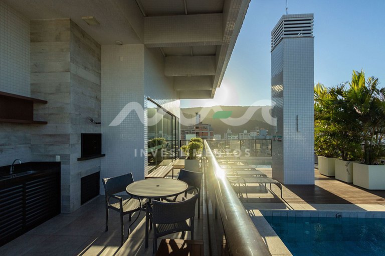 201 San Diego - Com Piscina e Academia, piscina vista ao mar