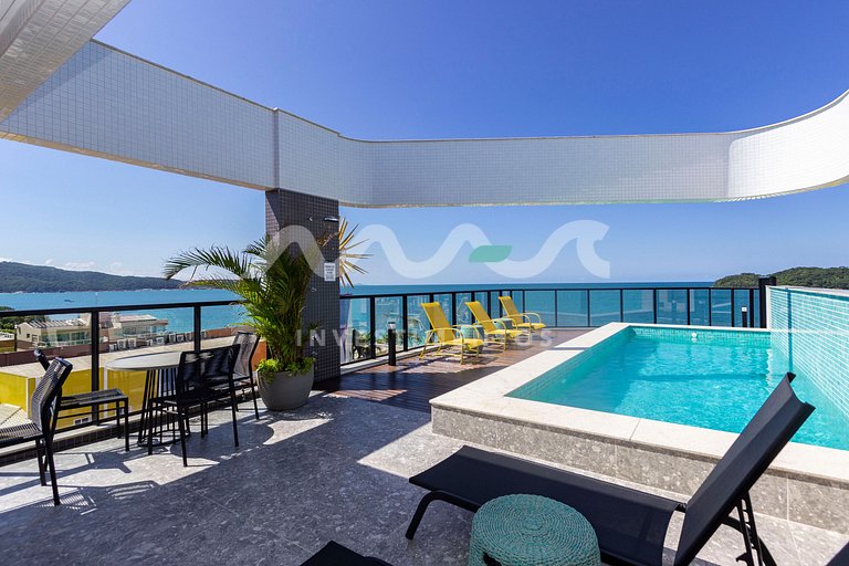 Apartamento em Bombinhas, vista ao mar