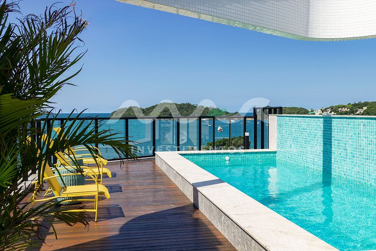 Apartamento na Avenida principal, com vista ao mar
