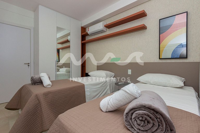 407-A Terrazo Club - Imóvel em Bombas, piscina y jacuzzi