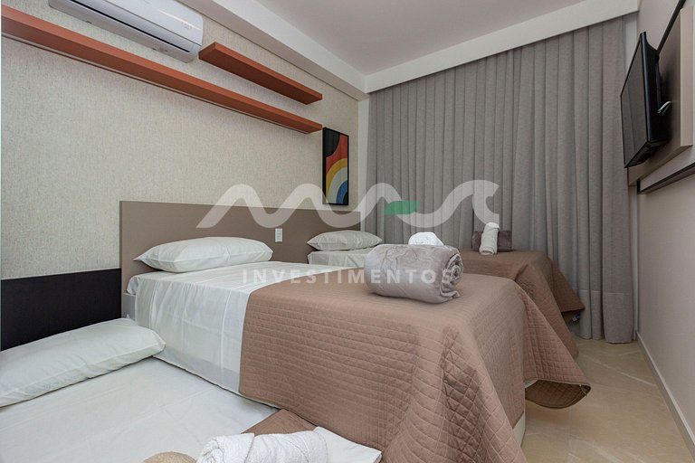 407-A Terrazo Club - Imóvel em Bombas, piscina y jacuzzi