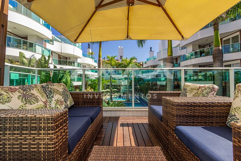 224-D Boulevard - 50m do mar & Frente Avenida - Com Jacuzzi