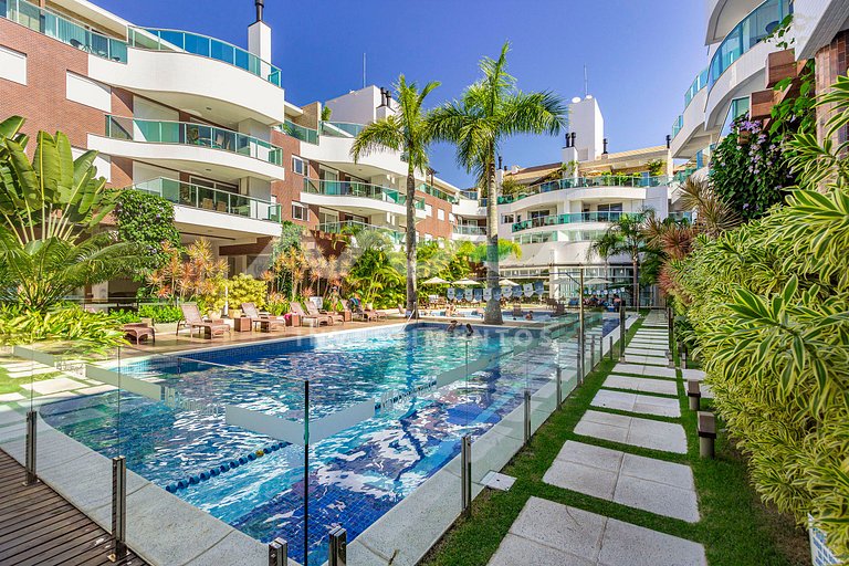 211-B Boulevard - 50m do mar & Frente Avenida - Com Jacuzzi