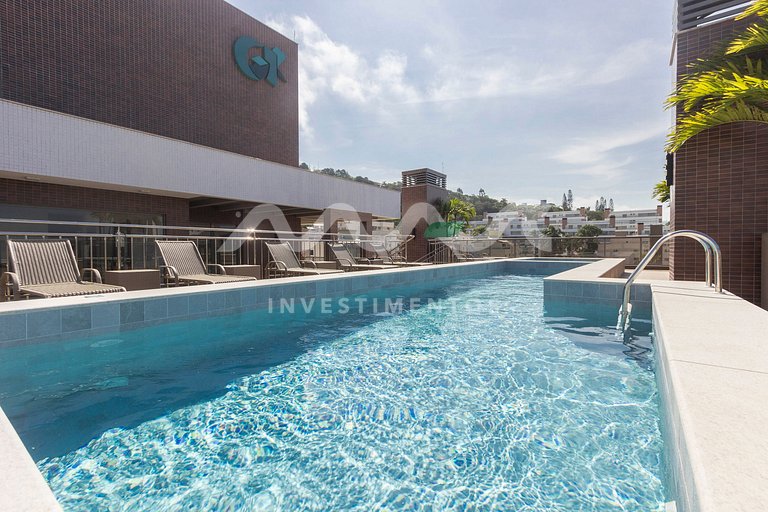 Praia de Bombinhas, apartamento com piscina