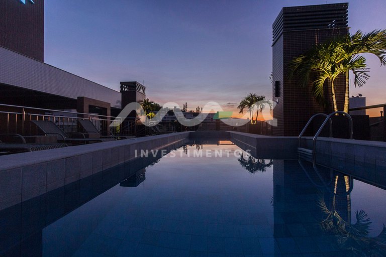 Praia de Bombinhas, apartamento com piscina