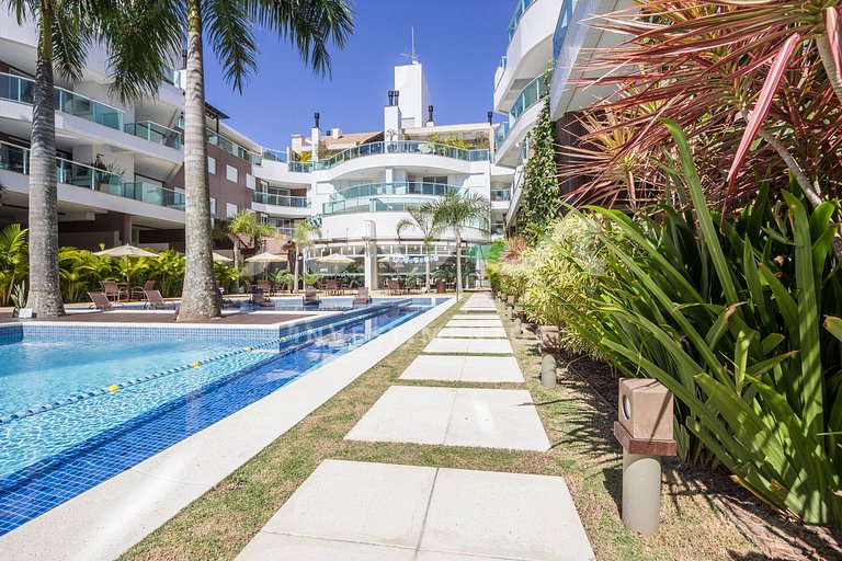 218-D Boulevard - 50m do mar & Frente Avenida - Com Jacuzzi