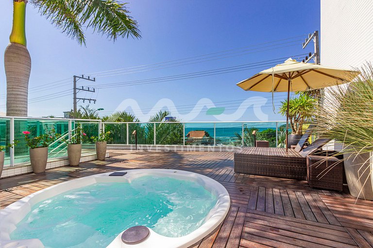 122-D Boulevard - 50 metros da praia com piscina climatizada