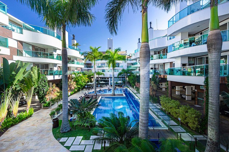 122-D Boulevard - 50 metros da praia com piscina climatizada