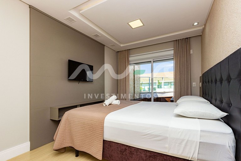 310-D Boulevard - 50m do mar & Frente Avenida - Com Jacuzzi