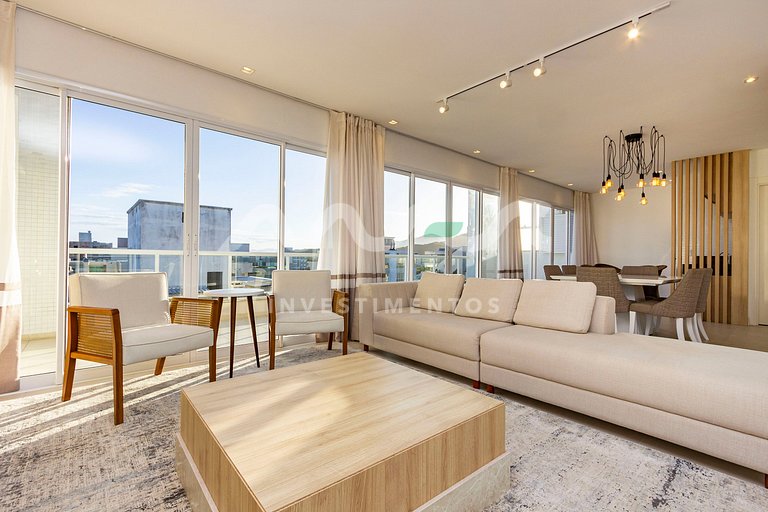 Cobertura de 3 quartos com piscina no edifício