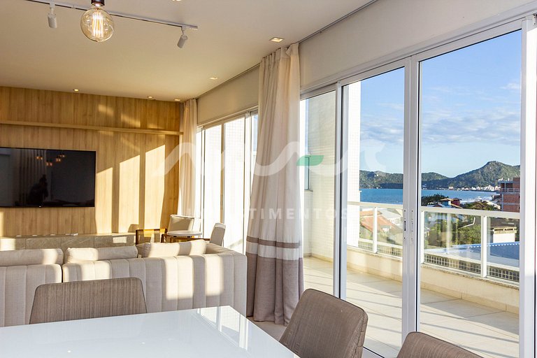 Cobertura de 3 quartos com piscina no edifício