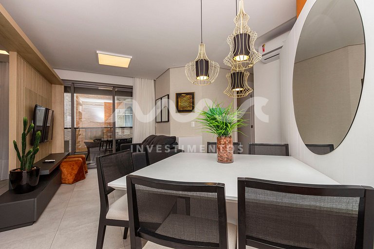 Praia de Bombinhas, apartamento com piscina