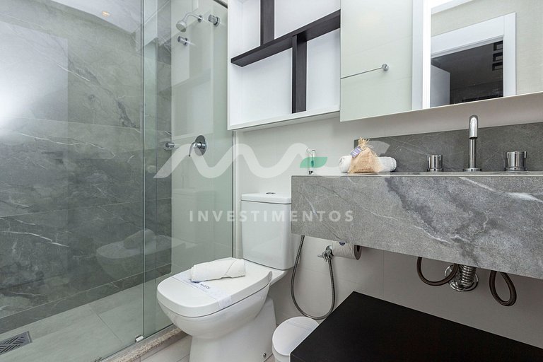 Praia de Bombinhas, apartamento com piscina