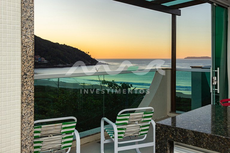 Solar das ilhas 303 - Cobertura vista ao mar com piscina