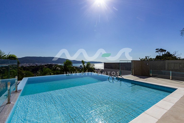 Casa con piscina infinita en Condomínio Panorânico