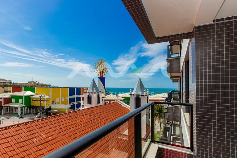 Apartamento em Bombinhas, vista ao mar