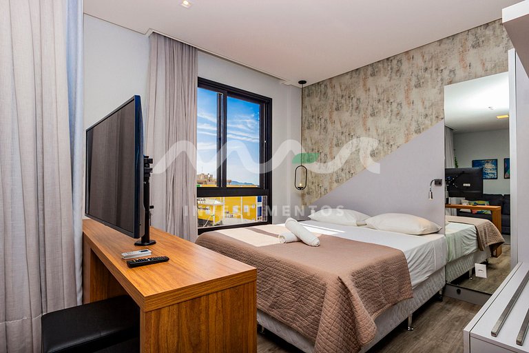 Apartamento em Bombinhas, vista ao mar
