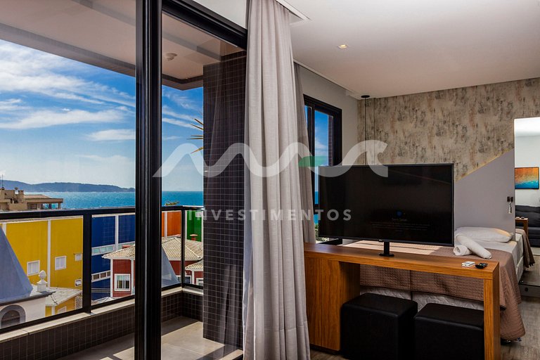 Apartamento na Avenida principal, com vista ao mar
