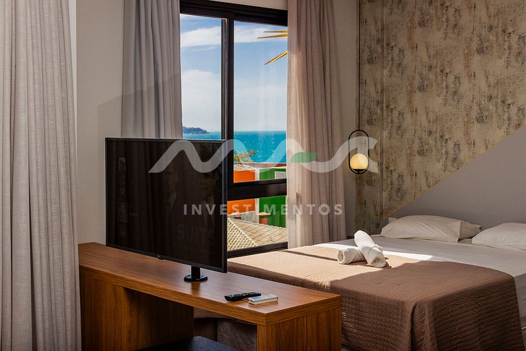 303 AION - Departamento en Bombinhas - Vista al Mar - Piscin