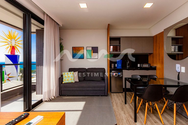 Apartamento Loft com vista para o Mar