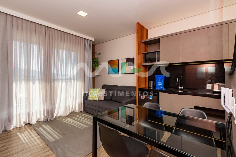 Apartamento Loft com vista para o Mar