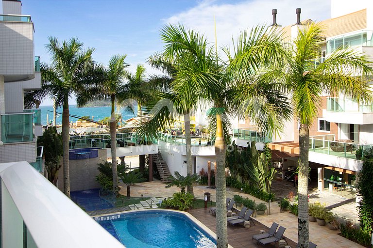 218-D Boulevard - 50m do mar & Frente Avenida - Com Jacuzzi