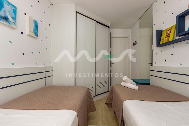122-D Boulevard - 50 metros da praia com piscina climatizada