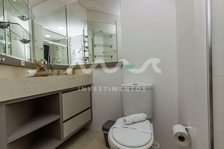122-D Boulevard - 50 metros da praia com piscina climatizada