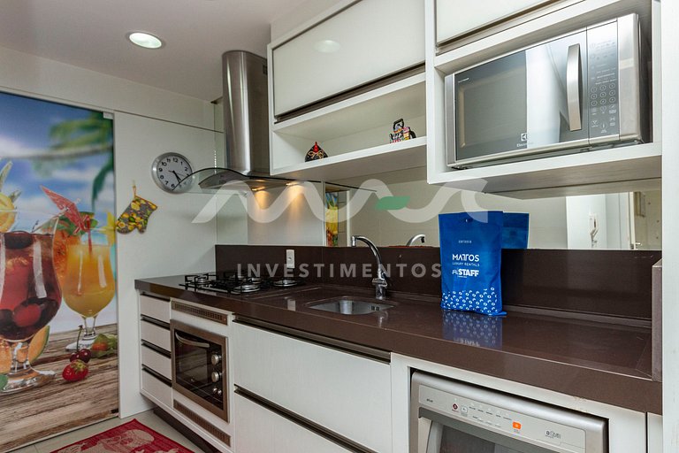 122-D Boulevard - 50 metros da praia com piscina climatizada
