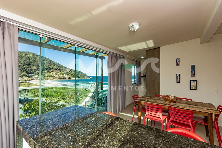 Solar das ilhas 303 - Cobertura vista para o mar com piscina