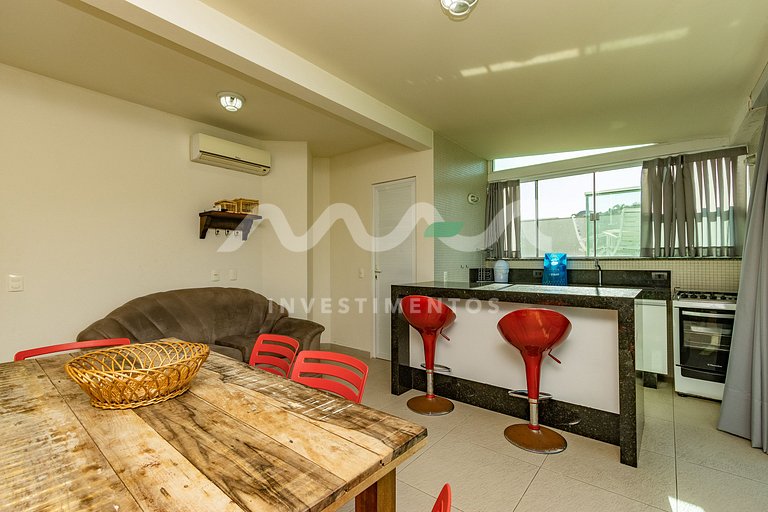 Solar das ilhas 303 - Cobertura vista ao mar com piscina