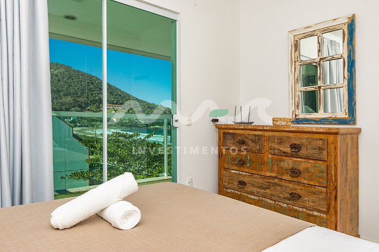 Solar das ilhas 303 - Cobertura vista para o mar com piscina