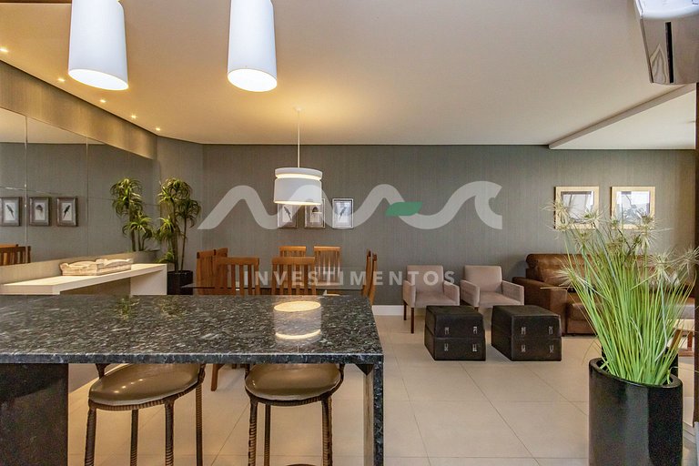 218-D Boulevard - 50m do mar & Frente Avenida - Com Jacuzzi