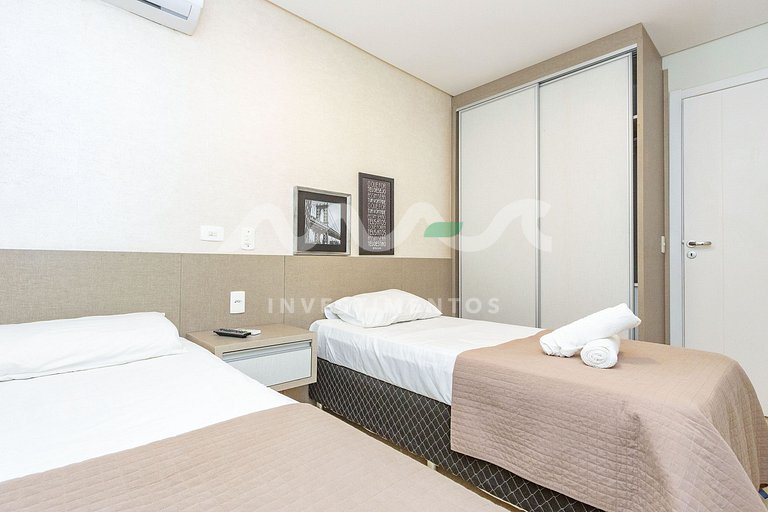 218-D Boulevard - 50m do mar & Frente Avenida - Com Jacuzzi