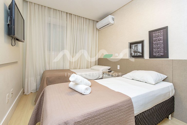 218-D Boulevard - 50m do mar & Frente Avenida - Com Jacuzzi