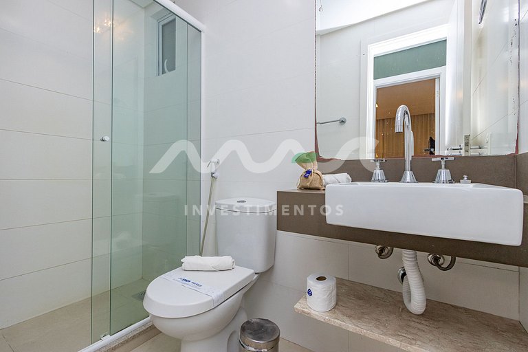 218-D Boulevard - 50m do mar & Frente Avenida - Com Jacuzzi