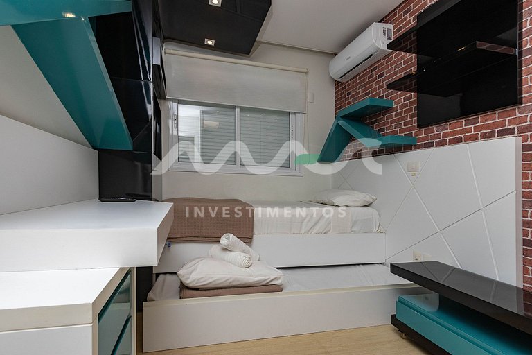 205-A Boulevard - 50m do mar & Frente Avenida - Com Jacuzzi