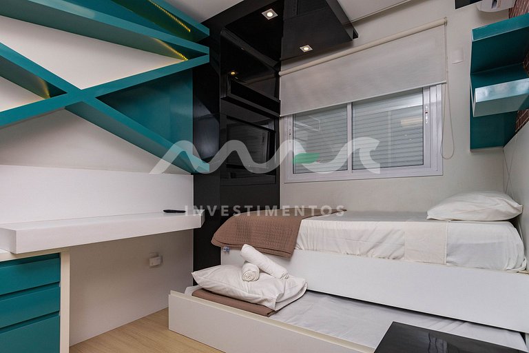205-A Boulevard - 50m do mar & Frente Avenida - Com Jacuzzi