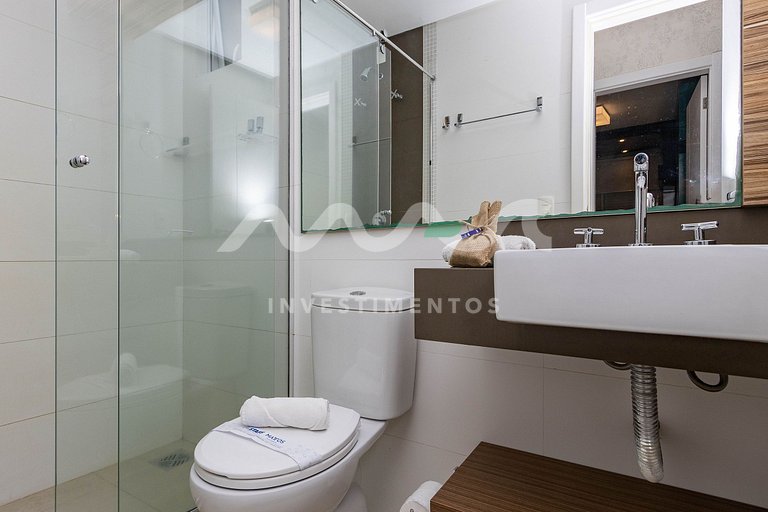 205-A Boulevard - 50m do mar & Frente Avenida - Com Jacuzzi