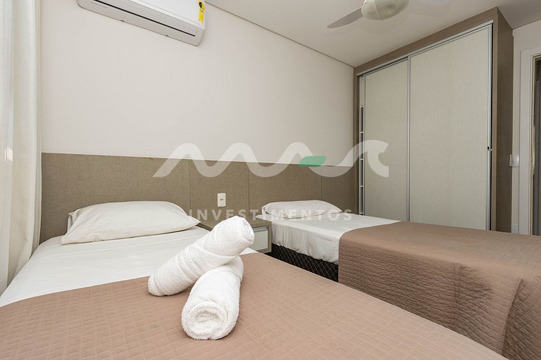 129-E Boulevard - 50m do mar & Frente Avenida - Com Jacuzzi