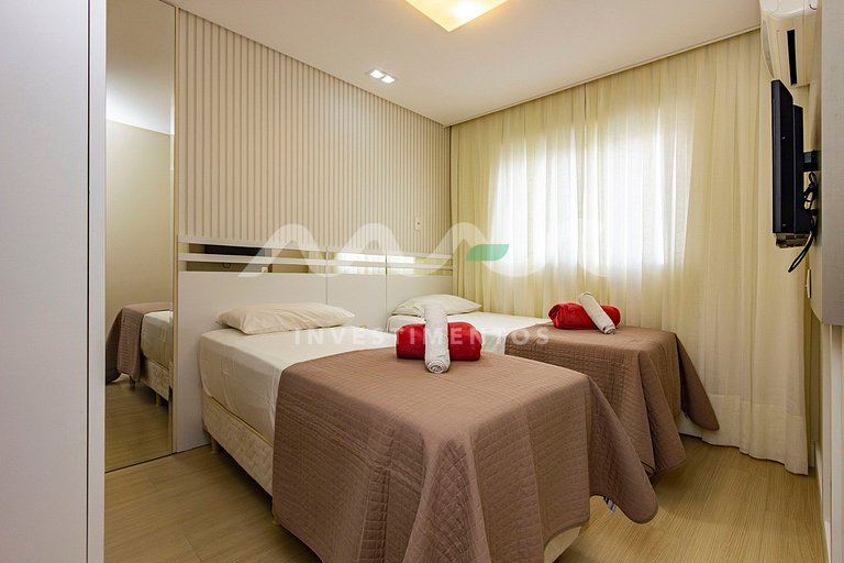 Boulevard 121-D - Excelente apartamento em condomínio de lux