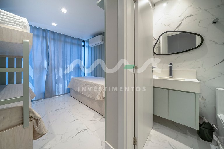 Costa do Pacífico 302 - Lindo apartamento a apenas 300m da P