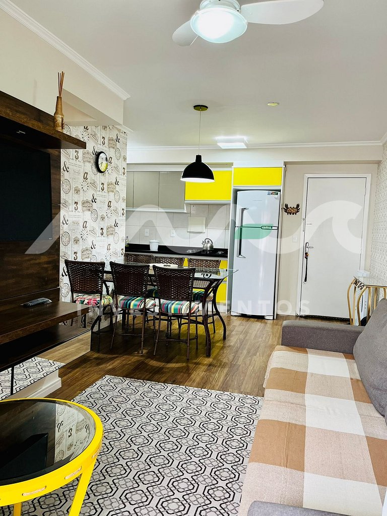 Aurora 322 - Lindo apartamento a apenas 300m da Praia de Bom